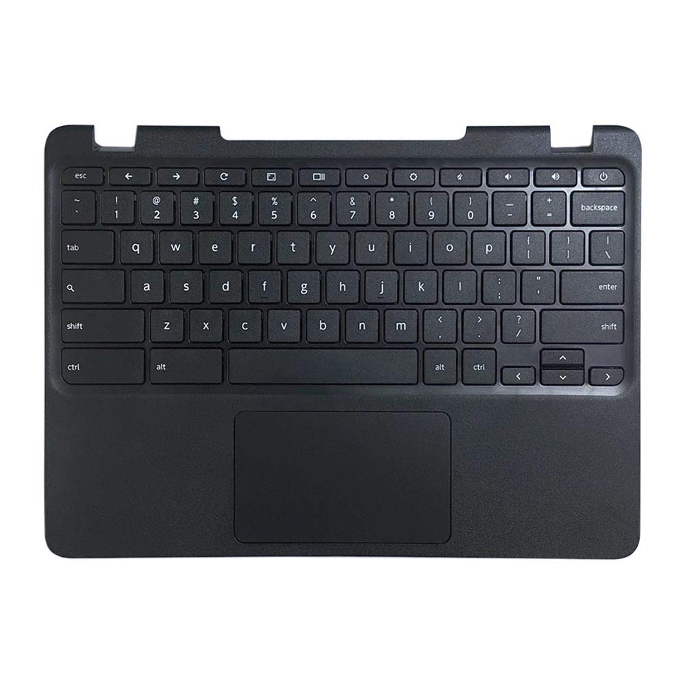 Rinbers Laptop Upper Case Palmrest with Keyboard and Touchpad Assembly Replacement for Lenovo Chromebook 11 N23 80YS 5CB0N00717