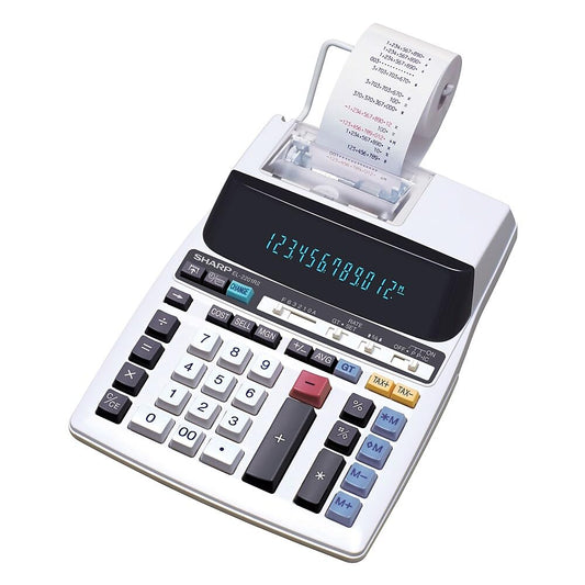 SHARP EL-2201 RII 12-Digit Electronic Printing Calculator
