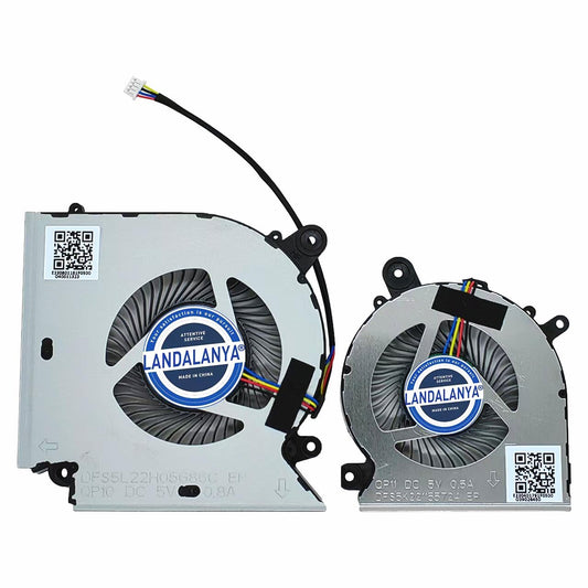 LANDALANYA Replacement New Laptop CPU and GPU Cooling Fan for MSI Katana GF76 Pulse GL76 MS-17L1 GF66 11UC Pulse GL66 11UEK MS-1581 Series