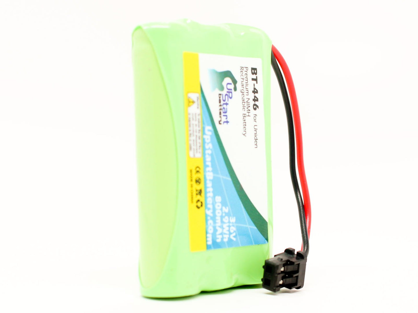 2X Pack - BT-446 Battery for Uniden Wham, TCX905, BT446, DCX700, TRU9485, TRU8866, TRU9466, TRU9496 Cordless Phones (800mAh, 3.6V, NI-MH)