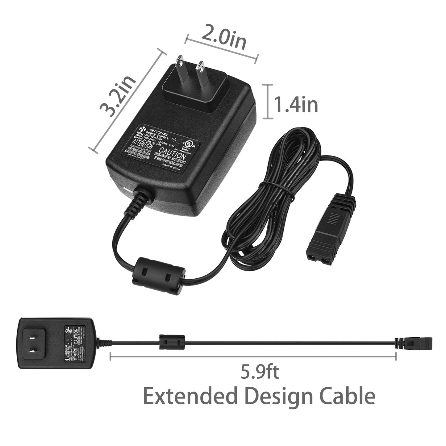 21.5V 1.5A Charger XH2150-1500W AC Adapter for Teguy V40 ENHULK PCT403T T403 EHT21001-L20 Handheld Pool Vacuum Cleaner