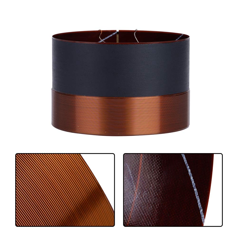 Lazmin Bass Speaker Voice Coil, 75.5mm Woofer Voice Coil Wire Bass Speaker Audio Replace Parts
