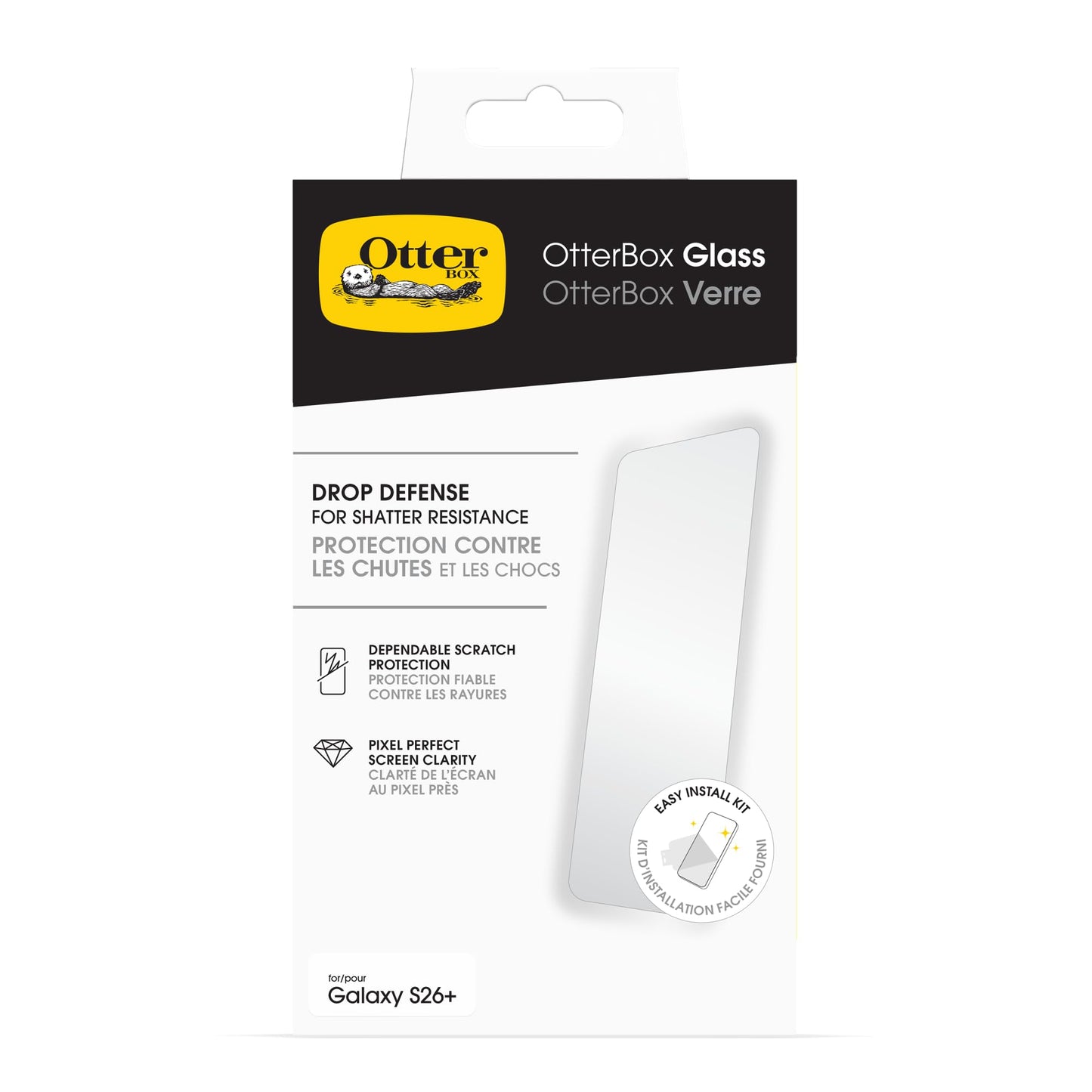 OtterBox Samsung Galaxy S26 Glass - Shatter Resistant, Scratch & Smudge-Proof Glass Screen Protector for Samsung Galaxy