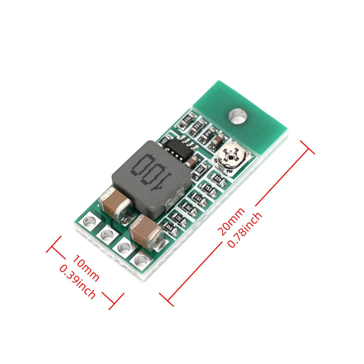 Ruimou 10pcs Regulator Module Mini Voltage Reducer Adjustable DC 4.5V-24V to 0.8V-17V 3A Buck Converter Board (20mm x10mm) for DIY Mobile Power Supply