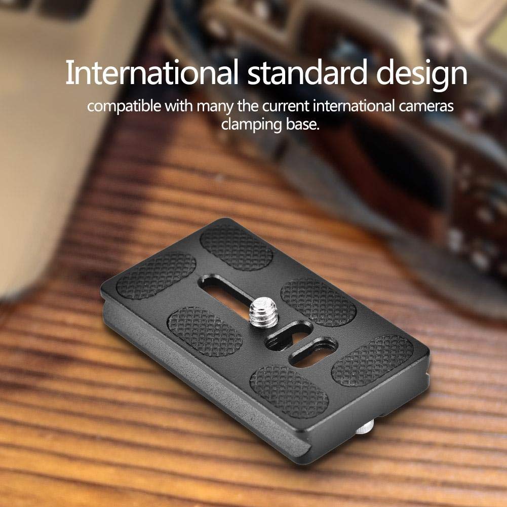 Quick Release Plate, PU70 Universal Tripod Arca Plate with 1/4inch Screw Mount 50mm Quick Release Clamp Mount Adapter Arca Swiss Standard for Monopod