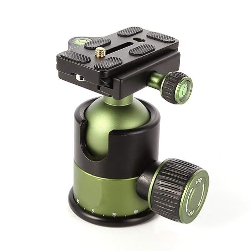 Foto4easy 20KG Aluminium Alloy Heavy Duty Camera Tripod Ball Head with QR Quick Release Plate 1/4" Screw for Canon,Nikon,Sony DSLR Camera Tripods