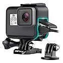 GEPULY Frame Mount Housing Case for GoPro Hero 7 6 5 Black, Hero 7 Silver, Hero 7 White, Hero (2018) Cameras - Includes Quick Release Buckle