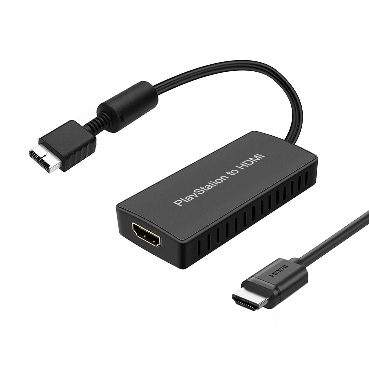 Y.D.F PS2 to HDMI Adapter PS2 HD-Link Cable Converter Support 4:3/16:9 Screen Aspect Ratio Switch Works for PlayStation 1/ PlayStation 2 HD Link Cable
