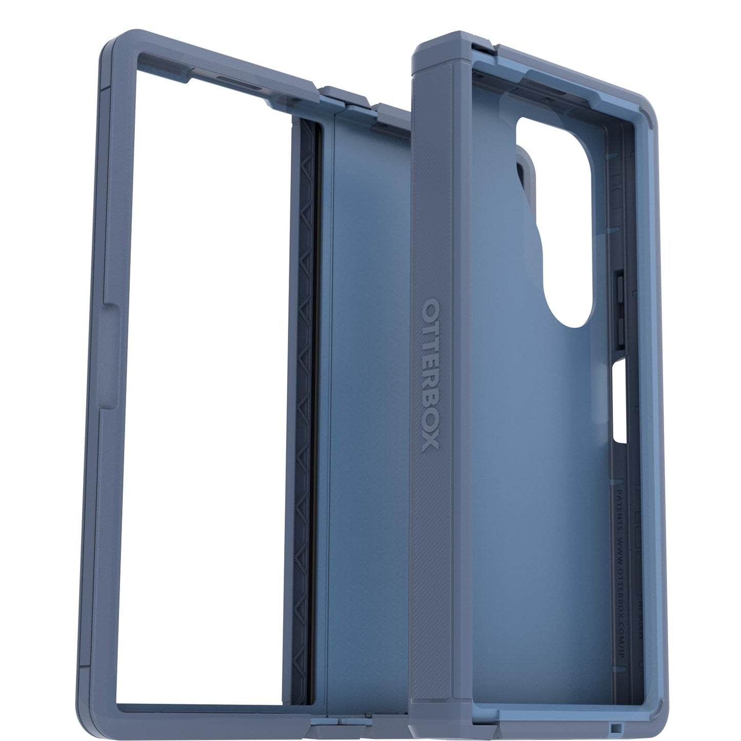 OtterBox Galaxy Z Fold6 Defender Series XT Case - Baby Blue Jeans (Blue), screenless, Rugged Hinge Protection, Lanyard Attachment, PowerShare