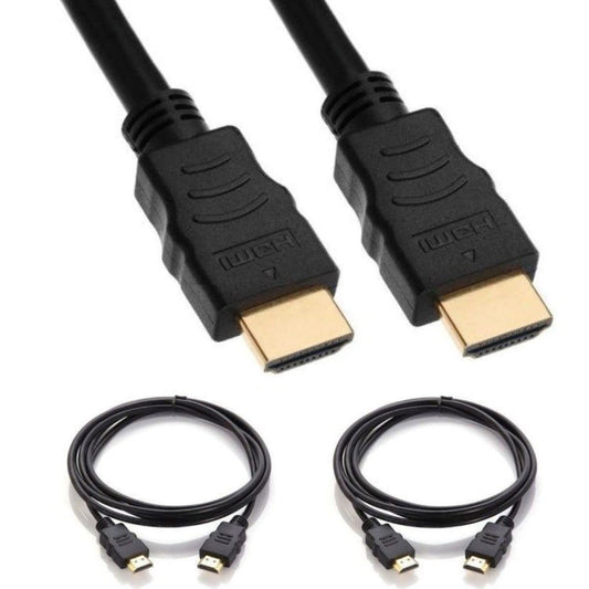Cable Builders Short HDMI Cable [2-Pack], UHD Ultra High Speed HDMI 2.0 with Ethernet, 4K@30/50/60Hz, 1080P/2160P, 18GBps, 3D, Audio Return, Molded