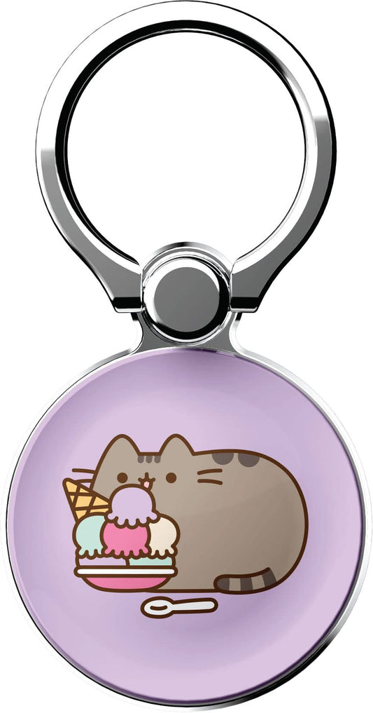 iFace x Pusheen Licensed Series Universal Smartphone Ring Holder Accessory for Girls/Women - Cute Stick-On Phone Attachment for iPhone, Samsung