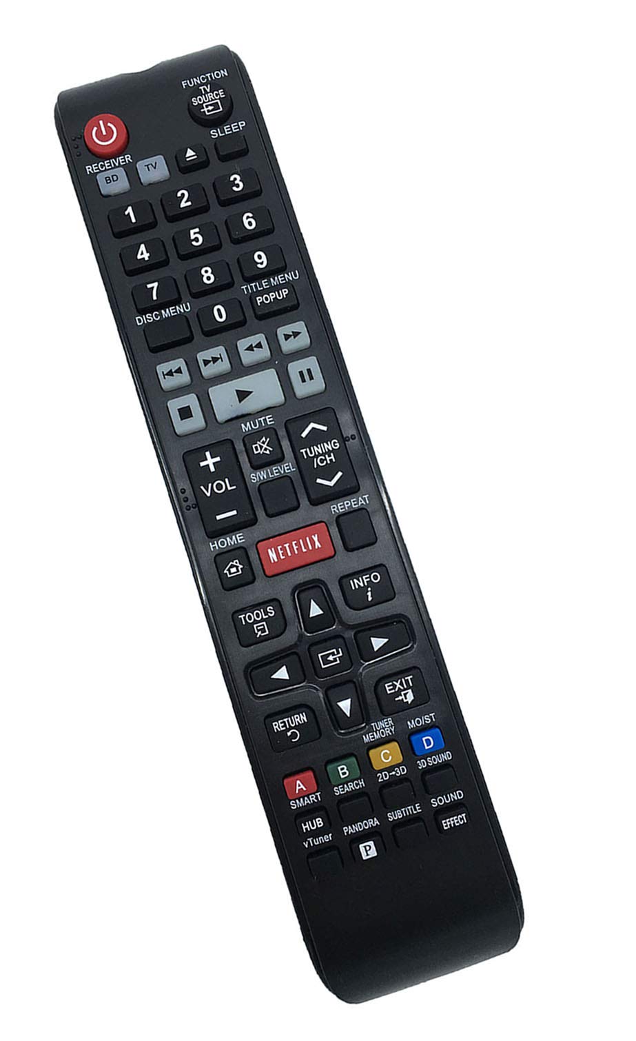 Replaced Remote Control Compatible for Samsung HT-E5500W HT-E3500 HTE4500ZA HT-EM53C HT-EM53C/ZA HT-E3500/ZA HTE5400/ZA Home Theater DVD TV BD Blu-ray