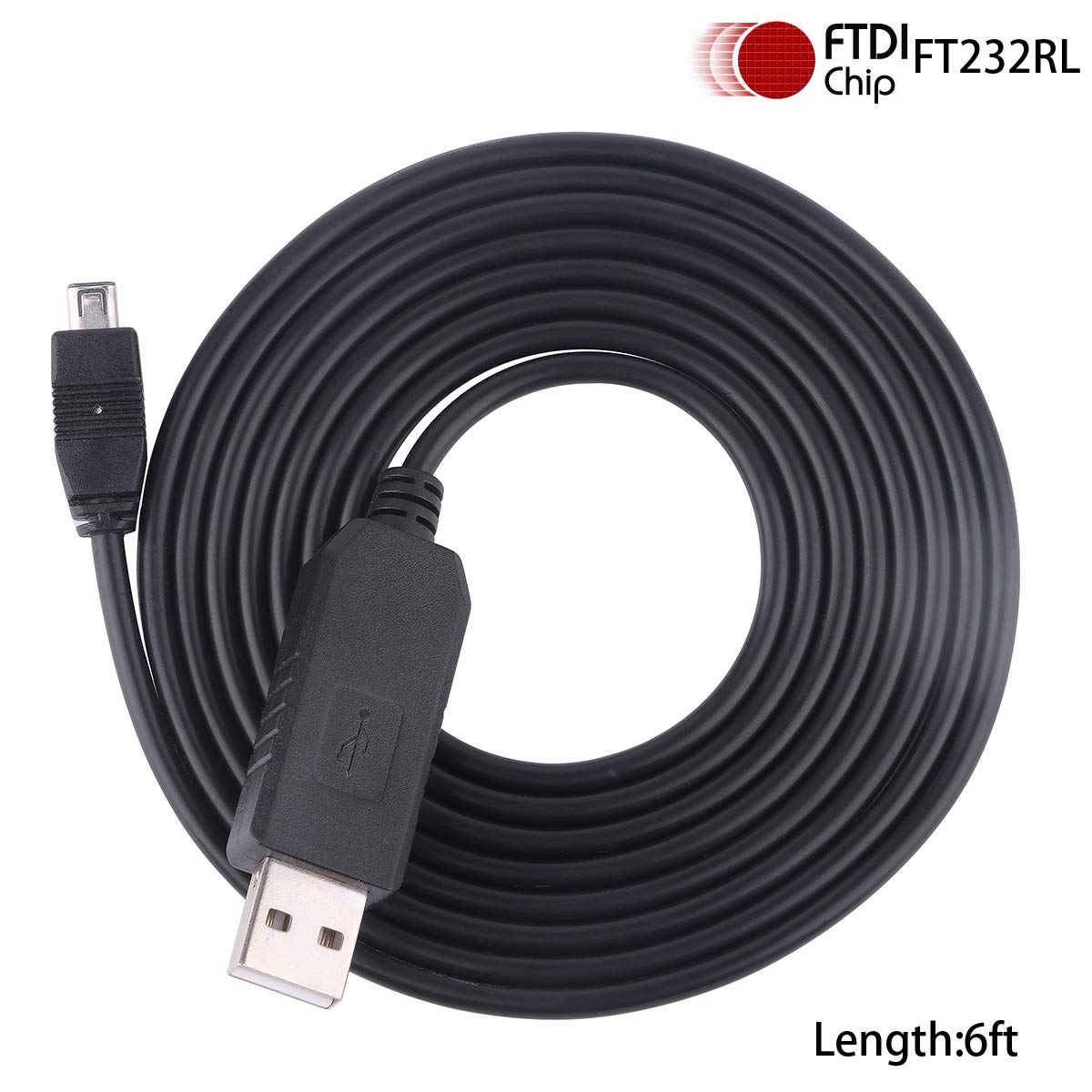 Green-utech USB to RS232 Mini 4P Serial Adapter Cable for Uniden Bearcat BCT15X BCD996XT BCD996T BCD396T Scanner PC Programming Cable FT231XS Chip