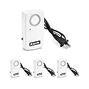QWORK Power Failure Alarm, 4 Pack Automatic Power Cut Failure Outage Alarm 120db LED Indicator Smart Warning Siren Power by 9V Battery (NOT Included)