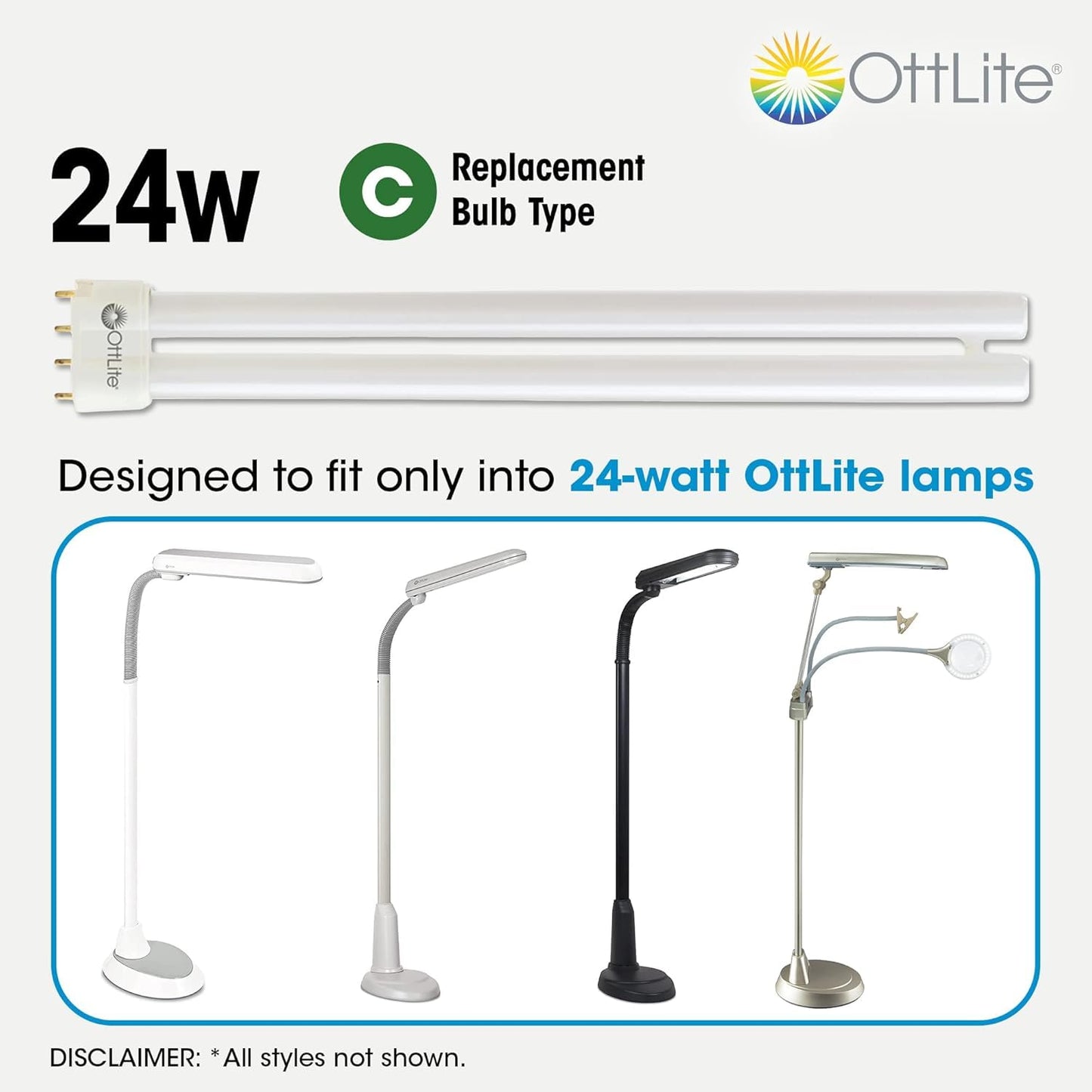 OttLite 24W C Replacement Light Bulb