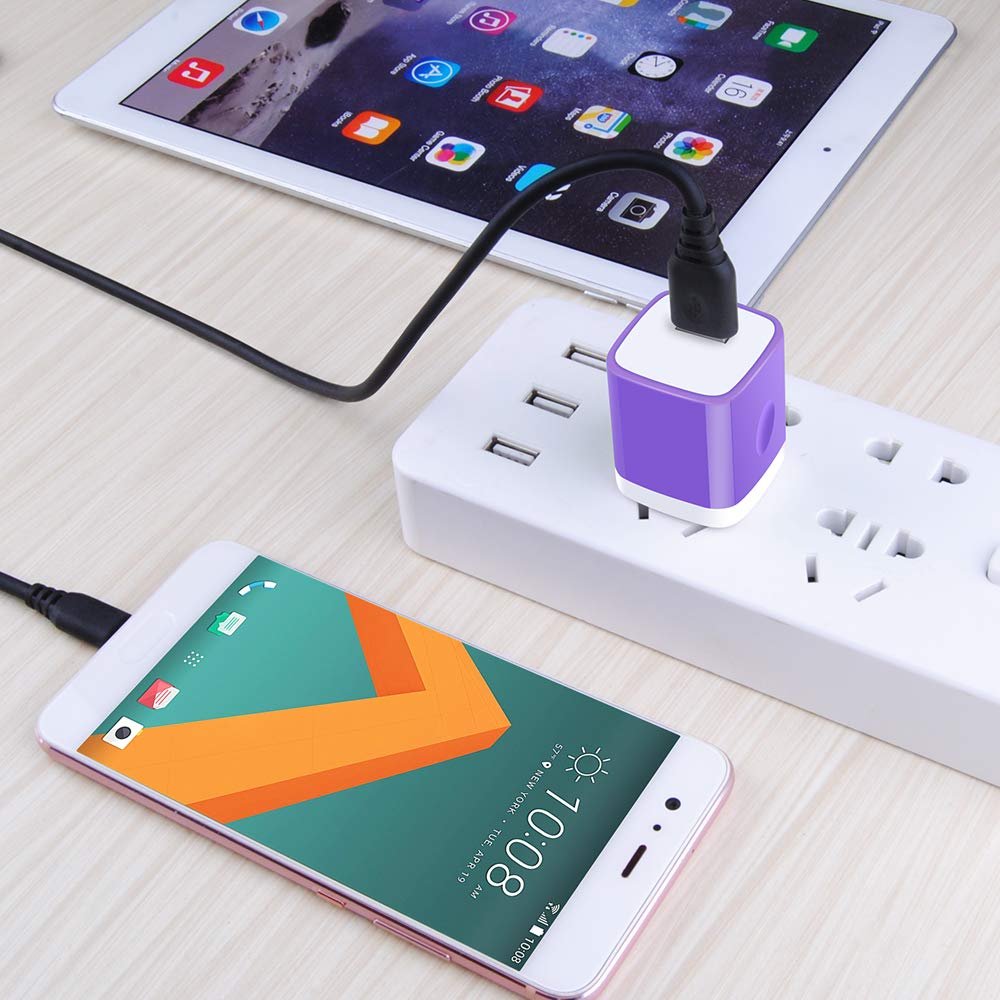 USB Wall Plug,GiGreen Single Port Fast Charging Block 5Pack USB Charging Plug Cube Wall Adapter Compatible iPhone 17 Pro Max Air 16 Plus 15 14 13 12