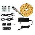 Inspired LED Cut and Connect Series | Super Bright - 18 LEDs per Foot | Warm White ~3000 K | 9.5ft/ 3M | Flex LED Kit | Cut to Size DIY | Dimmable |