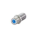 SatelliteSale High-Frequency F81 Coaxial Barrel Connectors Female to Female F-Type 3Ghz Adapter Coupler (Pack of 100)