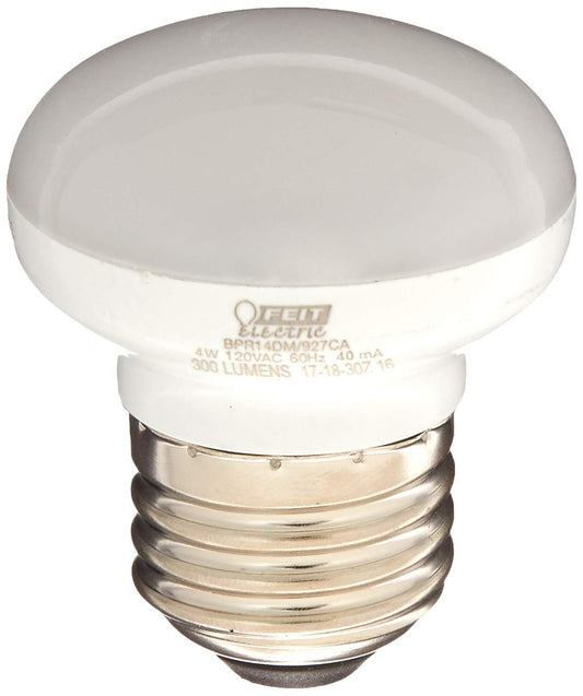 FEIT Electric BPR14DM/927CA 40W Equivalent R14 4W Soft White LED Bulb with Standard Base