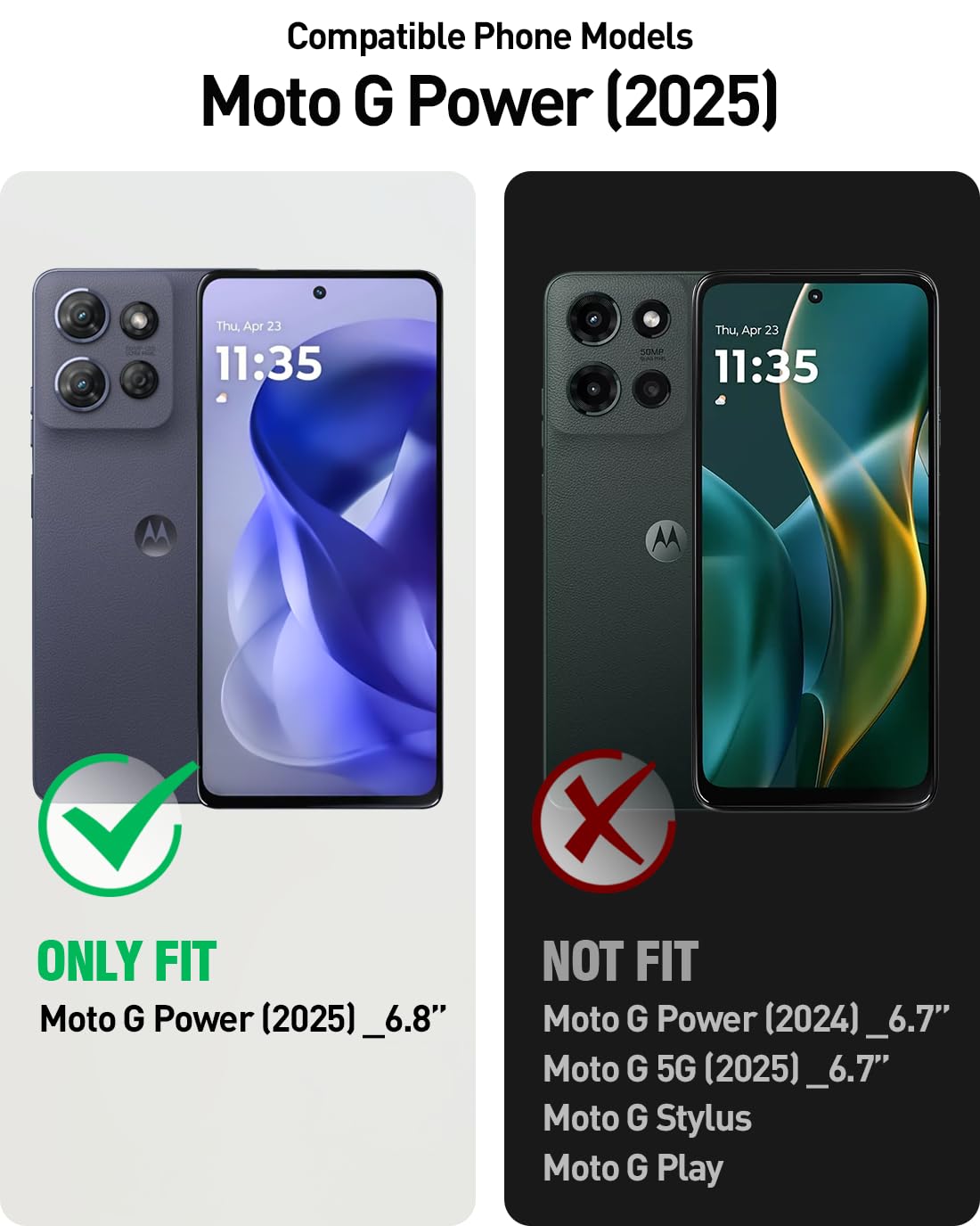 Poetic Revolution Case for Motorola Moto G Power 5G 2026 / Moto G Power 5G 2025, [Slide Camera Cover], Full-Body Military Grade Shockproof Cover