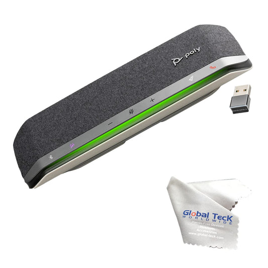 Poly Sync 40+ Teams USB Speaker Speakerphone: Solution for Remote Work, Distance Learning w/Bluetooth Dongle, Streaming Voice, Video, and Support