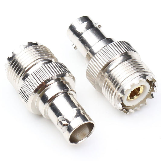 ANHAN UHF Female to BNC Female Adapter - 2Pack F/F Straight Coax Cable Connector
