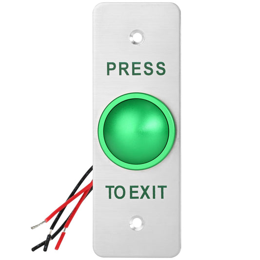 Push to Exit Button?IP68 Waterproof 304 Stainless Steel Panel Round Request to Exit Button for Door Access Control With NO/COM Output