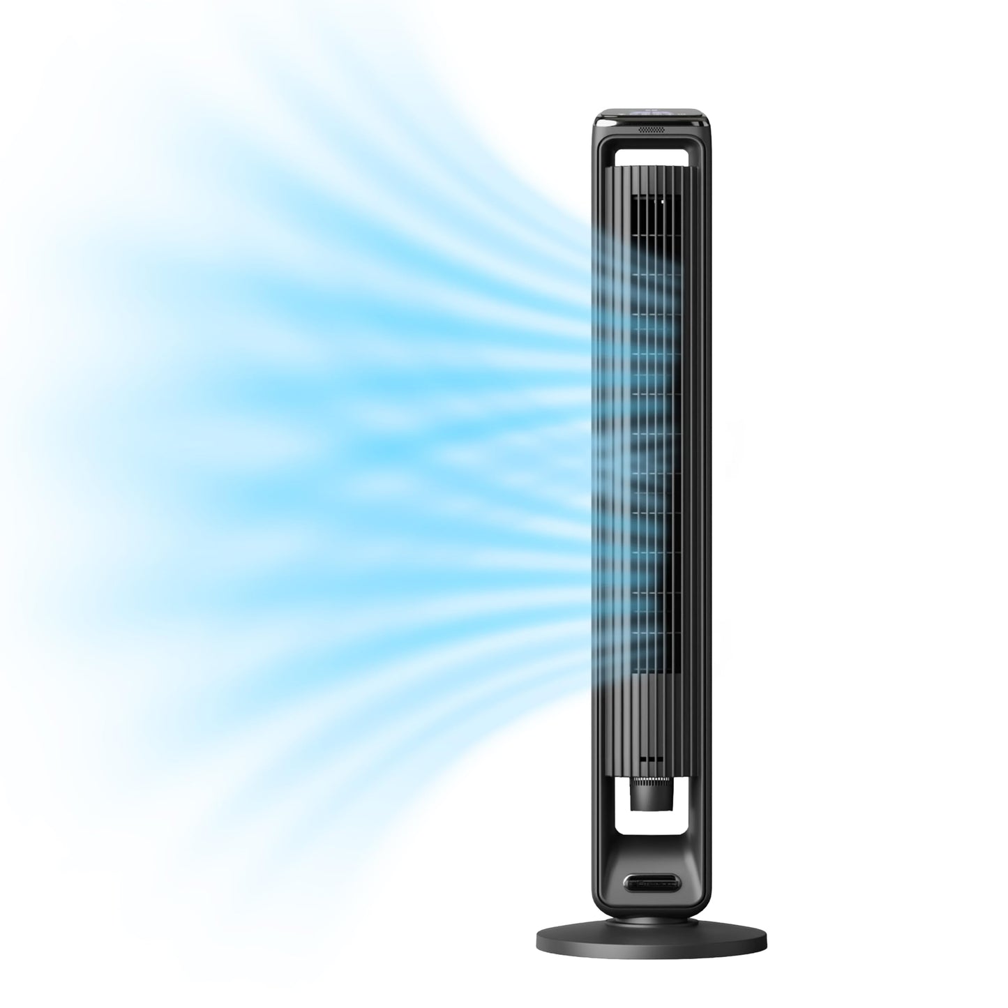 Emerson SmartVoice 42” Tower Fan, Wi-Fi-free Voice Control, No APP, No WIFI, No Setup, 70° Oscillating, 3 Wind Speeds, 15-Hr Timer, Oil Diffuser