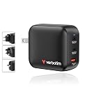 Verbatim Mini GaN Wall Charger 100W 3 Port 2X USB-C Ports PD 3.0 (PPS) up to 100W 1x USB-A Port QC 3.0 up to 30W