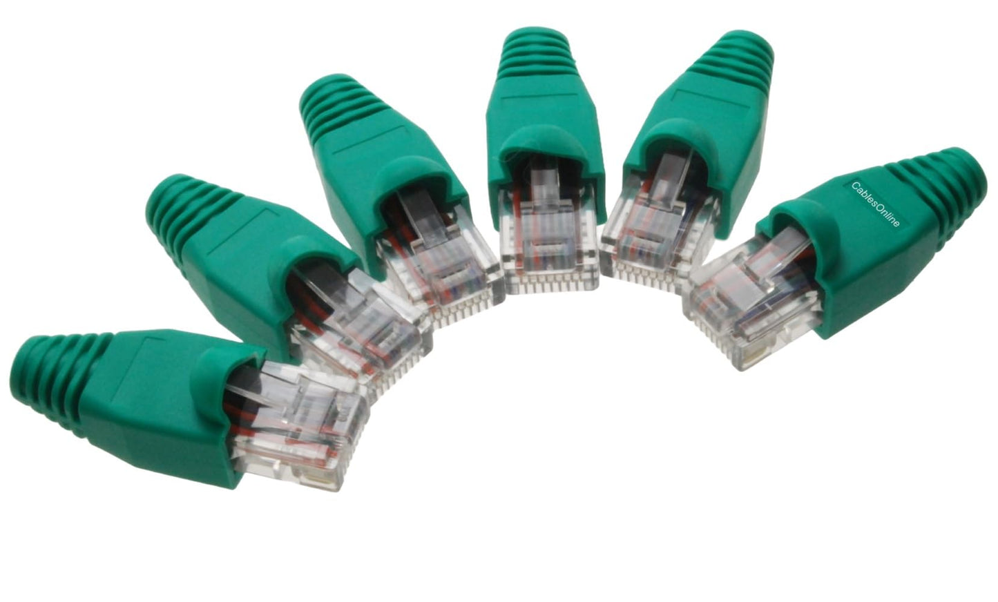 CablesOnline 6-Pack 10/100 4-Pair Ethernet Green Loopback Plugs, TS-UL02-6