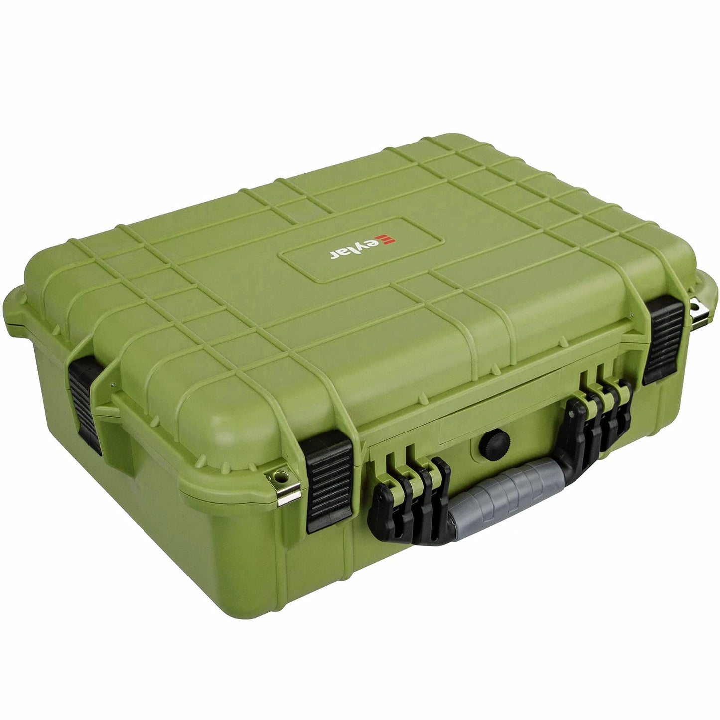Eylar Large 20 Inch Protective Camera Case Water and Shock Proof With Foam (Green)