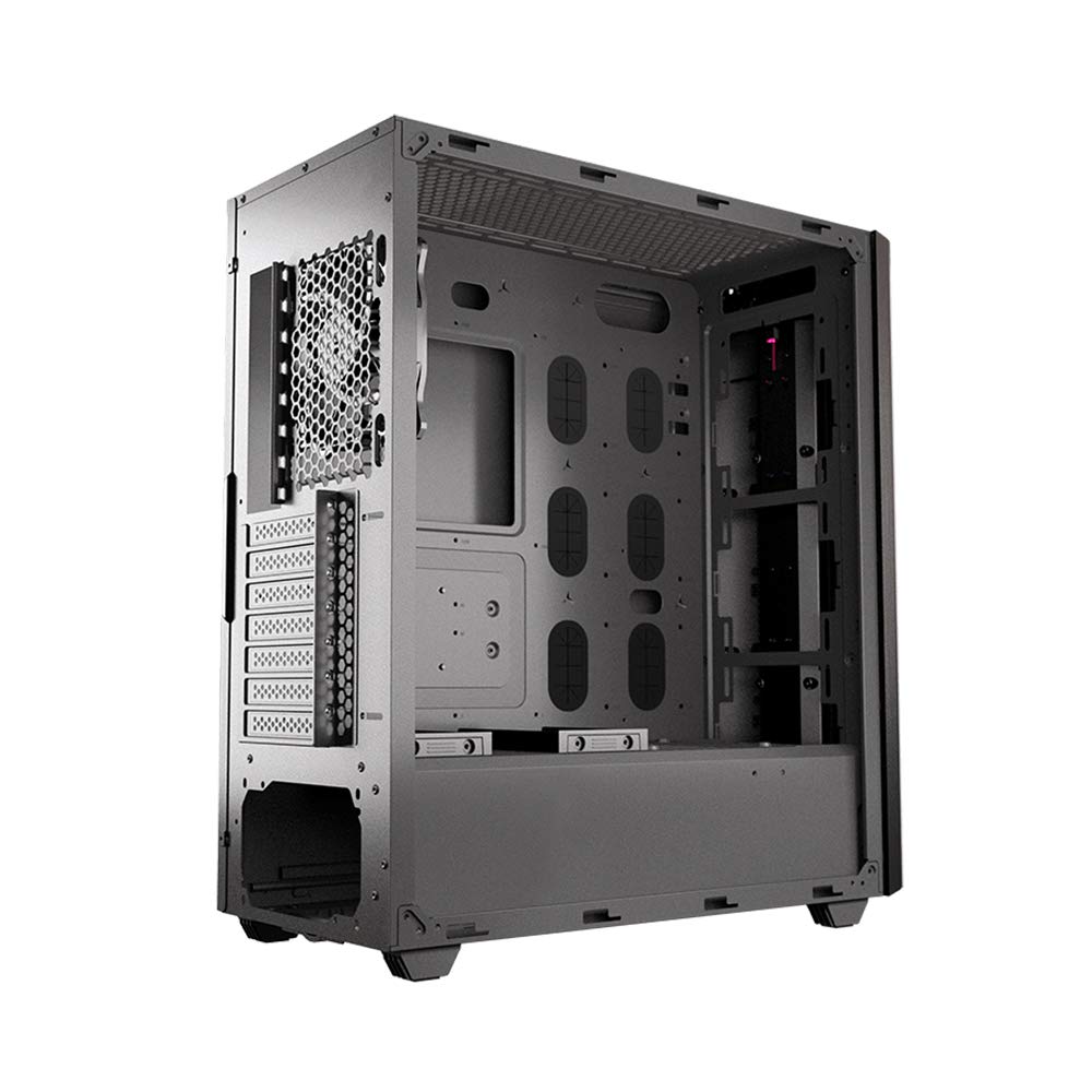 COUGAR Gemini S Iron-Gray/Gemini S IG Mid-Tower with a Full-Sized Tempered Glass Cover and an Integrated ARGB Lighting System That Delivers Everything
