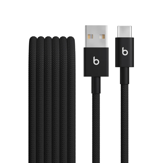 Beats USB-A to USB-C Woven Cable Fast Charging Durable and Tangle-Free Design Compatible Charger for Apple & Android Devices (1.5 m, 5 ft) - Bolt