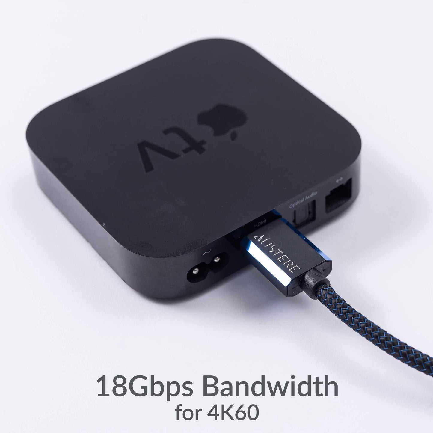 Austere V Series 4K HDMI Cable 1.5m \ 4K HDR, High Fidelity ARC, Pure Gold Contacts, Pure Silver-Plated Conductors, aDesign Precision Connector
