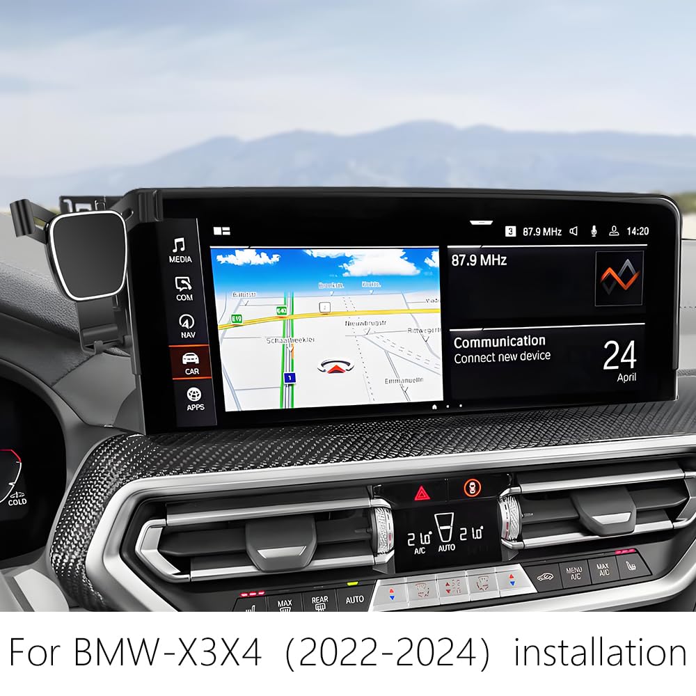 Car Phone Holder for BMW X3 2022-2024?X3 M 2022-2024?X4 2022-2025?X4 M 2022-2024?12.3 inch Screen? Auto Accessories Navigation Bracket Interior Mobile