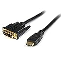 StarTech.com 1m HDMI to DVI-D Adapter Cable - M/M - HDMI to DVI-D Video Monitor Cable - High Speed HDMI Cable (HDDVIMM1M)
