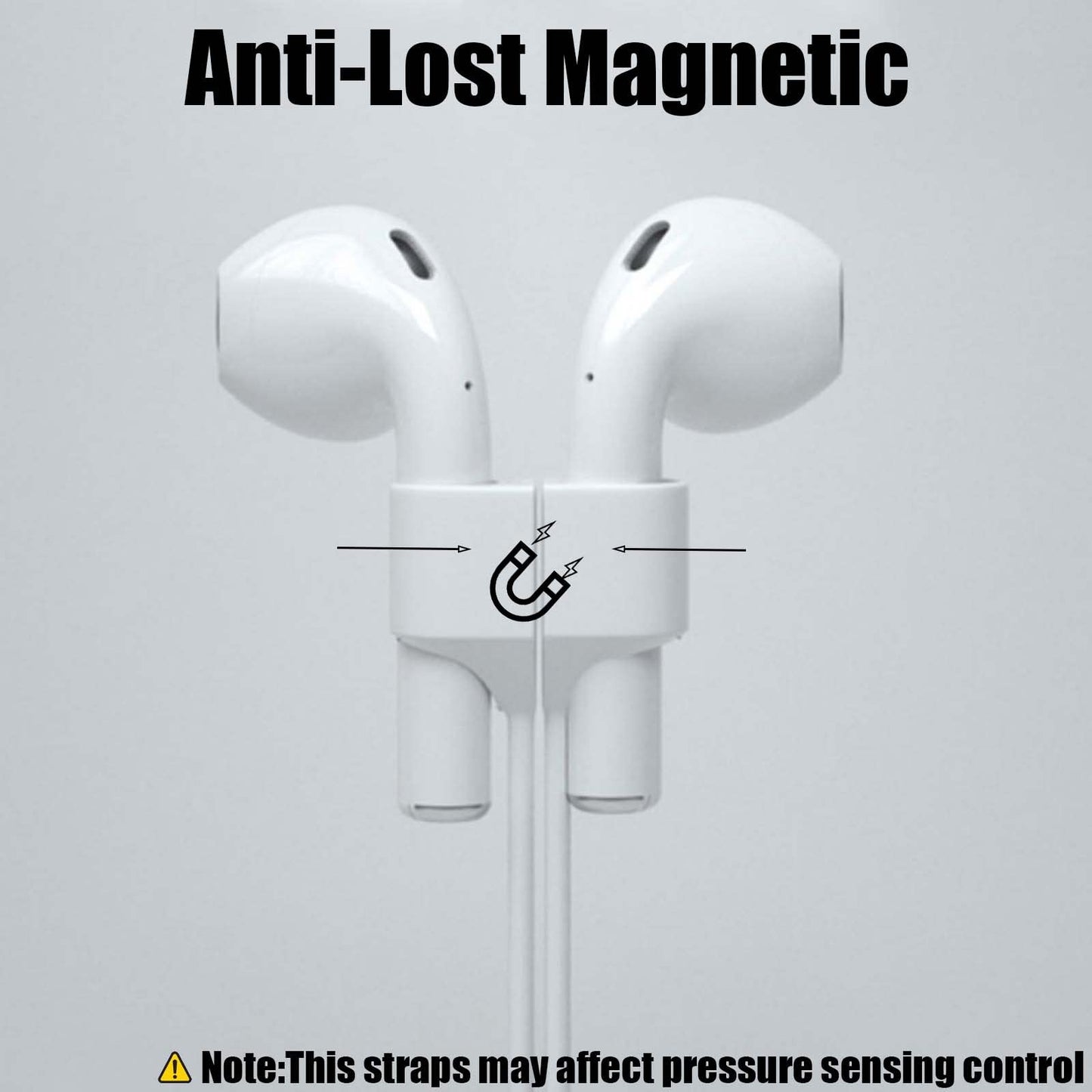keepsweat Airpod Strap,Magnetic Anti-Lost Air Pod Neck Strap Lanyard for AirPods 4/3/2/1,AirPod Pro 2/1 Soft Silicone Airpods Accessories Holder Strap