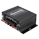AK170 Mini Power Amplifier 20W+20W 47K Resolution 12V Power Amplifier with Low Distortion Rate for Audio Adopt High Grade Woven Aluminum Alloy