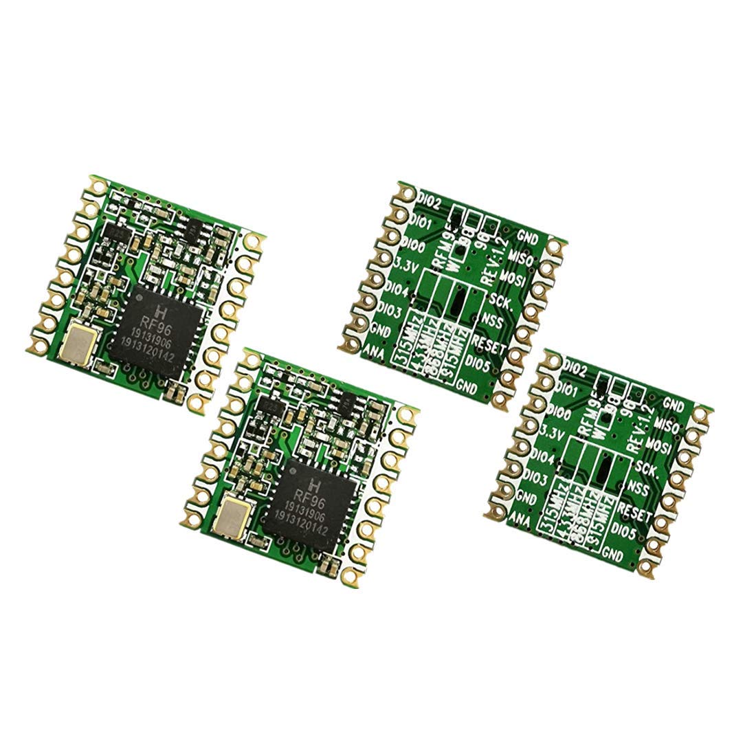 Luabby Smart HopeRF RFM95W 915Mhz LoRa1276 RF Transceiver Module, SX1276 Chip Compatible X 5 PCS