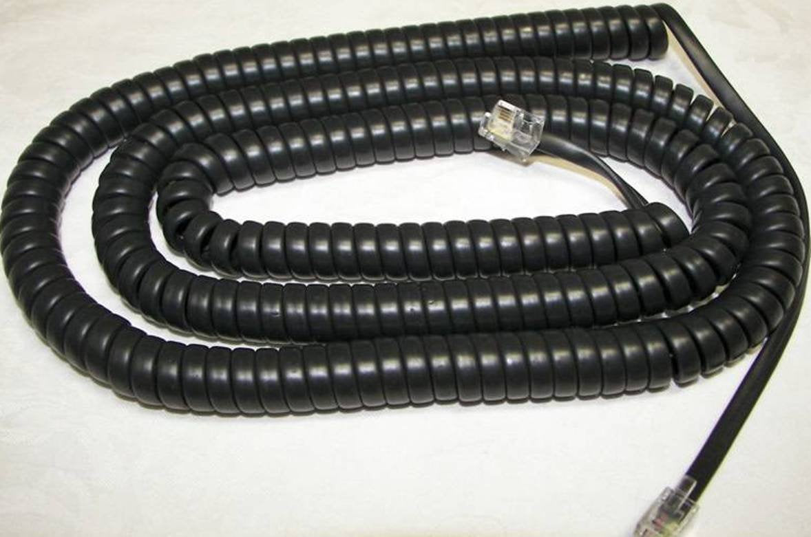 DIY-BizPhones Black 25 Ft Long Handset Cords Compatible with Panasonic Phone KX T7600 T7700 Series T7625 T7630 T7633 T7636 T7667 T7720 T7730 T7731