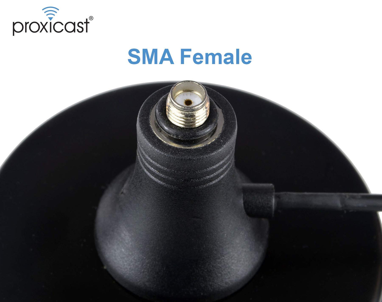 Proxicast Premium Extra Large 3-Inch Magnetic Antenna Base (SMA Jack/SMA Plug) - 6.5 Foot Coax Cable Lead - Mag Mount Stand for 4G / LTE Cellular