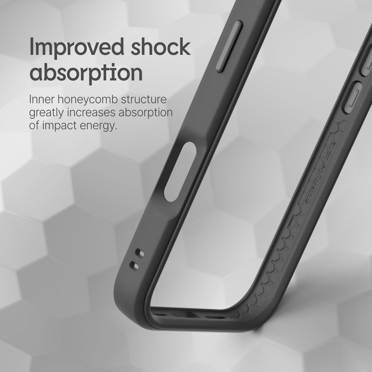 RhinoShield Mod NX Bumper Phone Case for iPhone 16 Pro Max Black