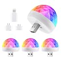 Orlabno USB Mini Disco Ball Light, Stocking Stuffers for Kids - Create a Festive Atmosphere with This Sound Activated Karaoke Bar Party Decoration