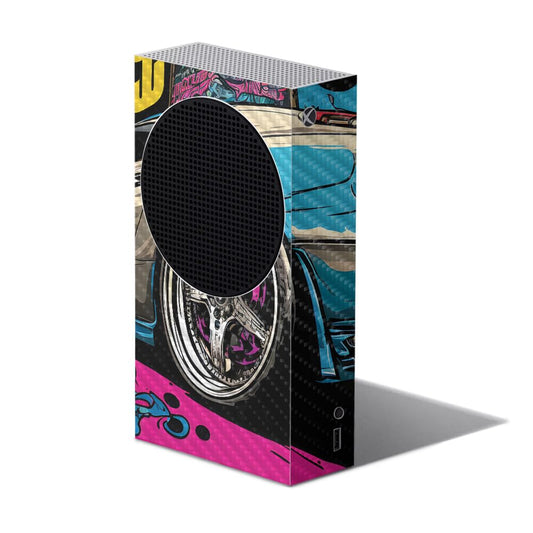 Carbon Fiber Gaming Skin Compatible with Xbox Series S - Street Racer - Premium 3M Vinyl Protective Wrap Decal Cover - Easy to Apply | Crafted in The