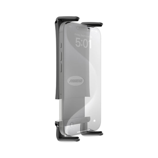 ARKON Mounts Slim-Grip Ultra Phone Holder Fits All Phones & Small to Midsize Tablets Fits Pedestals with Dual-T Patterns For iPad, iPhone, Samsung