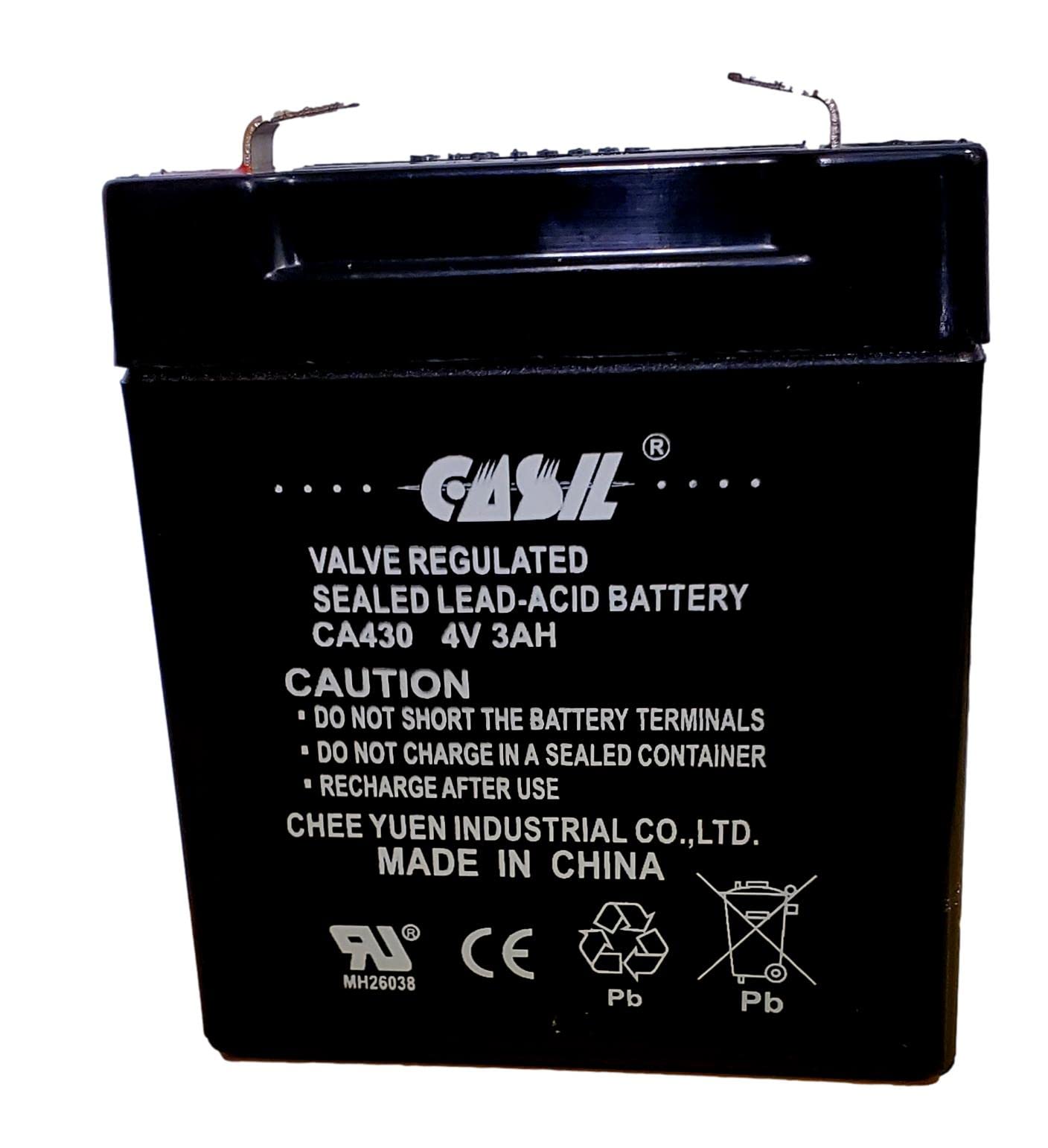 Casil 4v 3ah Rechargeable Sealed Lead Acid SLA Replacement Battery CA430