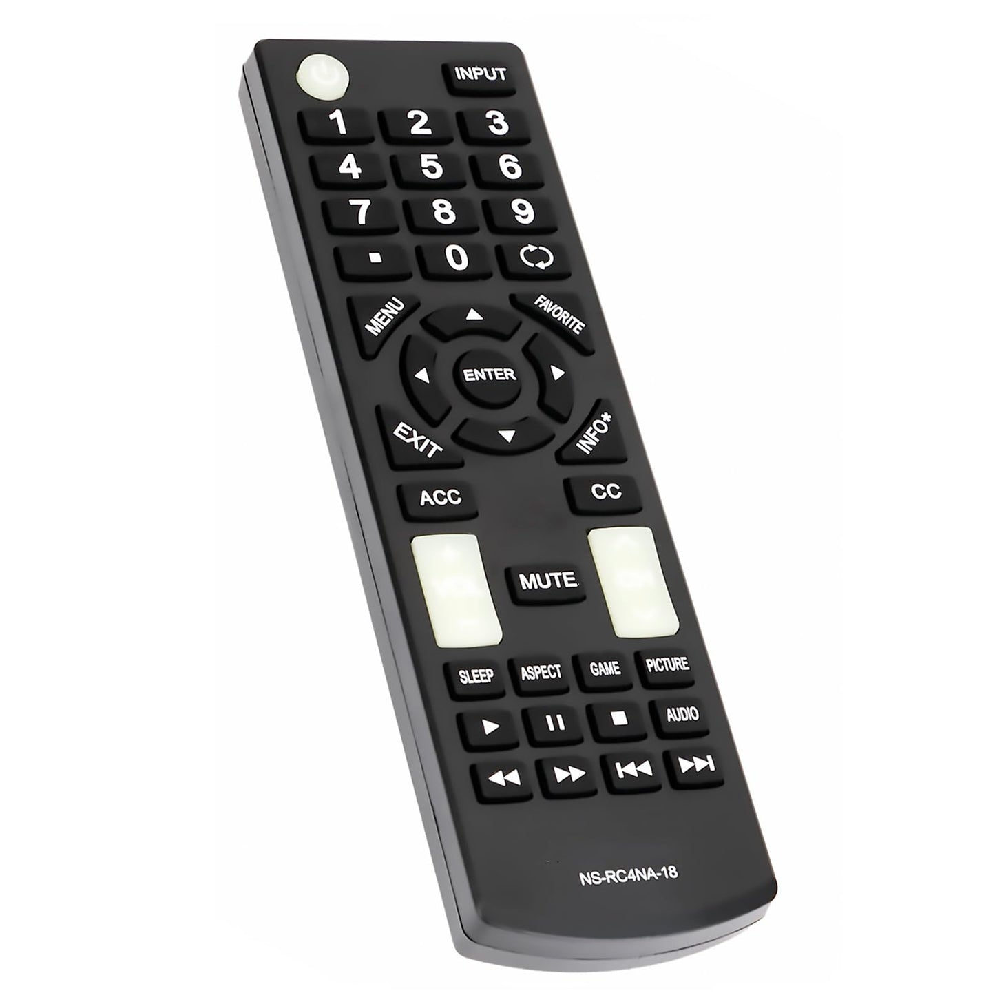 New NS-RC4NA-18 Replace Remote Control fit for Insignia TV NS-22D420NA18 NS-32D220NA18 NS-32D311MX17 NS-32D311NA17 NS-40D420MX18 NS-40D420NA18