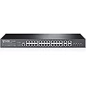 TP-LINK TL-SL5428E 24-Port 10/100Mbps + 4-Port Gigabit L2 Managed Switch with 4 Combo SFP Slots