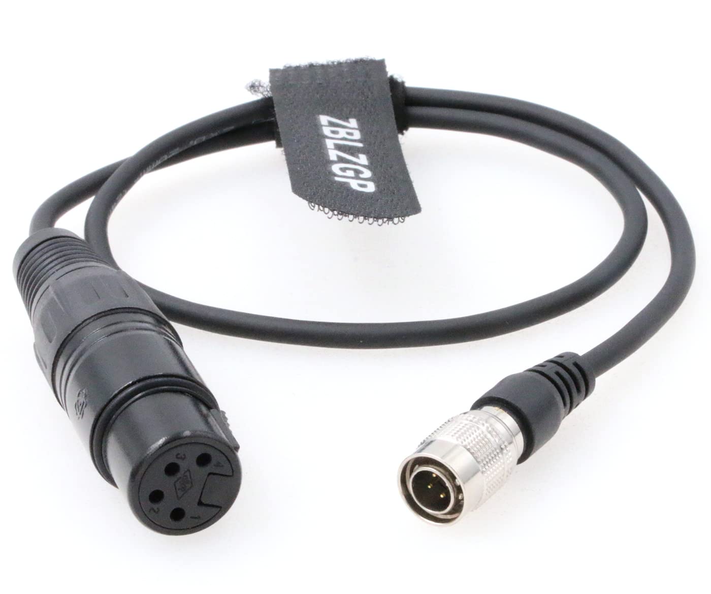 ZBLZGP 4-Pin XLR Female to Hirose 4-Pin Male 12V DC Out Power Cable for Sony Panasonic Camera LCD TVlogic Monitor
