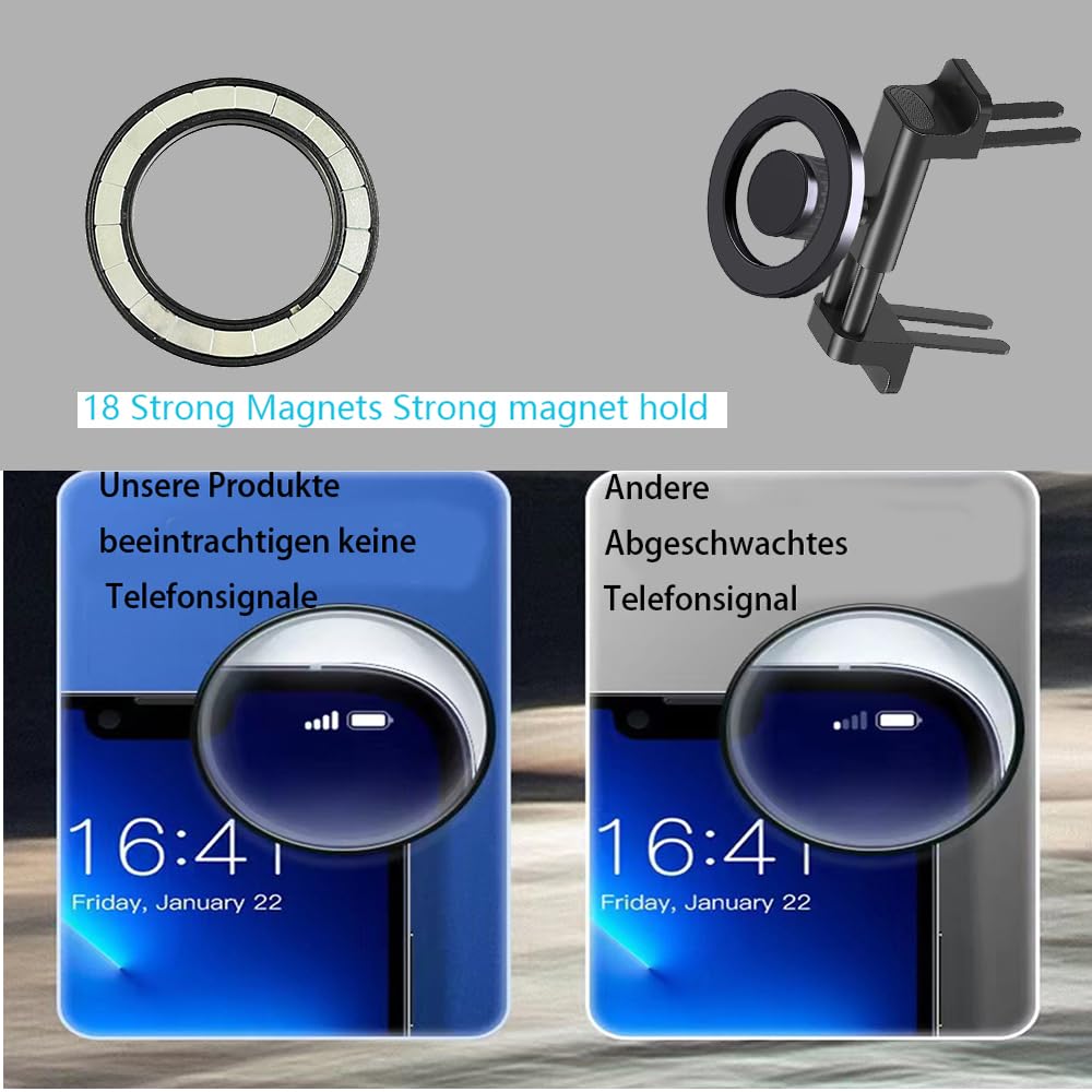 ICAILIN Car Vent Phone Mount Design for Mercedes Benz GLA/GLC/GLE/GLS/GLB-Class, C/E/S/B/A-Class,W205/W206, Car Mount, Mini Cooper Phone Holder